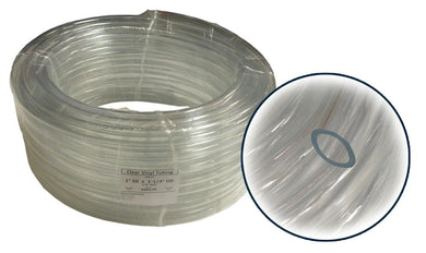 1 Inch Inner Diameter. x 1/8 In Wall PVC Clear Tubing x 100' Coil