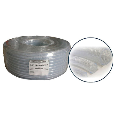 3/4 Inch Inner Diameter. x 1.030 O.D. PVC Clear Reinforced X 100' COIL