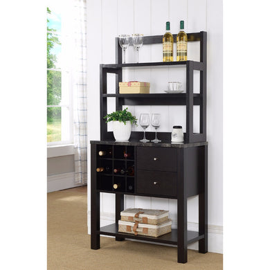 Well- Designed Efficient Baker's Rack, Dark Brown