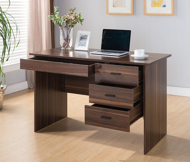 Well- Designed Modern Style Office Desk, Dark Brown