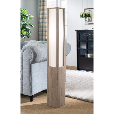 Alluring Floor Lamp With Dazzling Effect, Light Brown