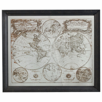 Unique Decorative Cartography Mirror, Medium