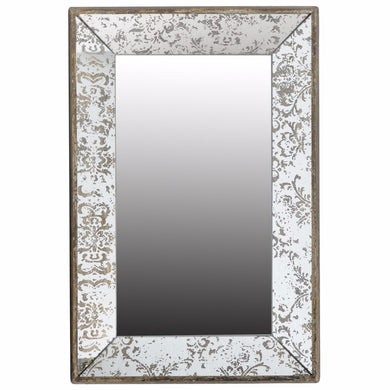 Up-scaling Mirror With Patterned Border