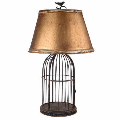 Vintage Style Birdcage Table Lamp