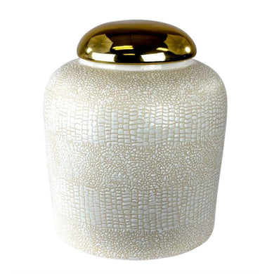 Wonderful Decorative Ceramic Covered Jar