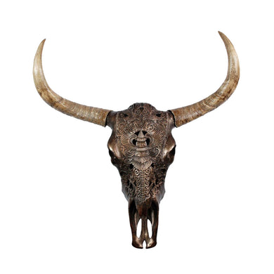 Aesthetic Polyresin Bull Head Wall Decor