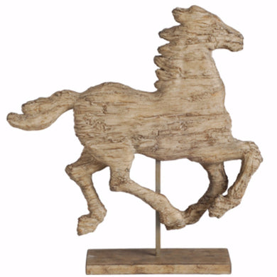 Versatile Defiance Spirited Polyresin Horse Accent