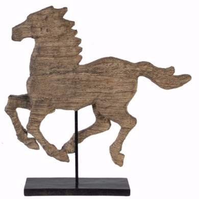 Up-Scaling Defiance Spirited Polyresin Horse Accent