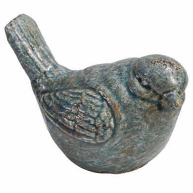 Watchful Bird Ceramic Accent