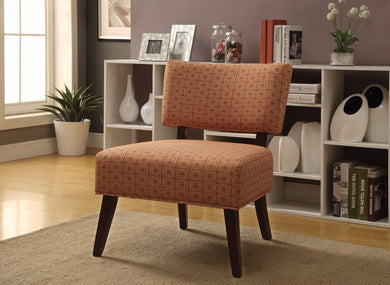 Accent Armless Chair, Orange