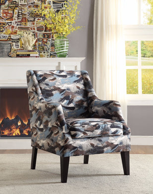 Accent Chair, Pattern Fabric