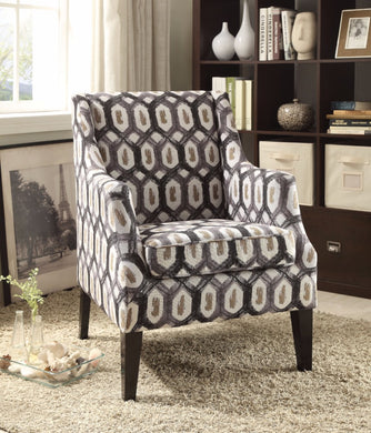 Accent Chair, Pattern Fabric
