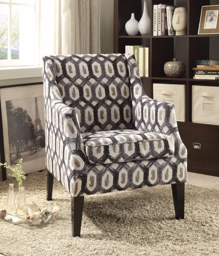Accent Chair, Pattern Fabric