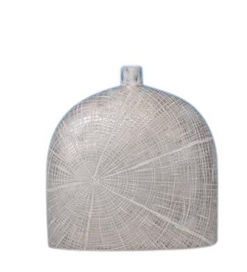 Ultra-Modern Decorative Resin Vase, Silver