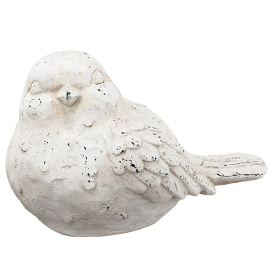 Well Designed Matte Sparrow Sculpture, White