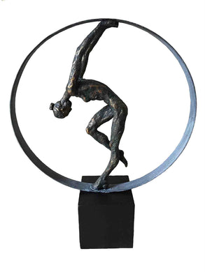 Antique Dancing Female Figurine, Bronze
