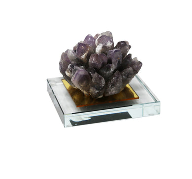 Amethyst Flower Decorative Tabletop, Purple