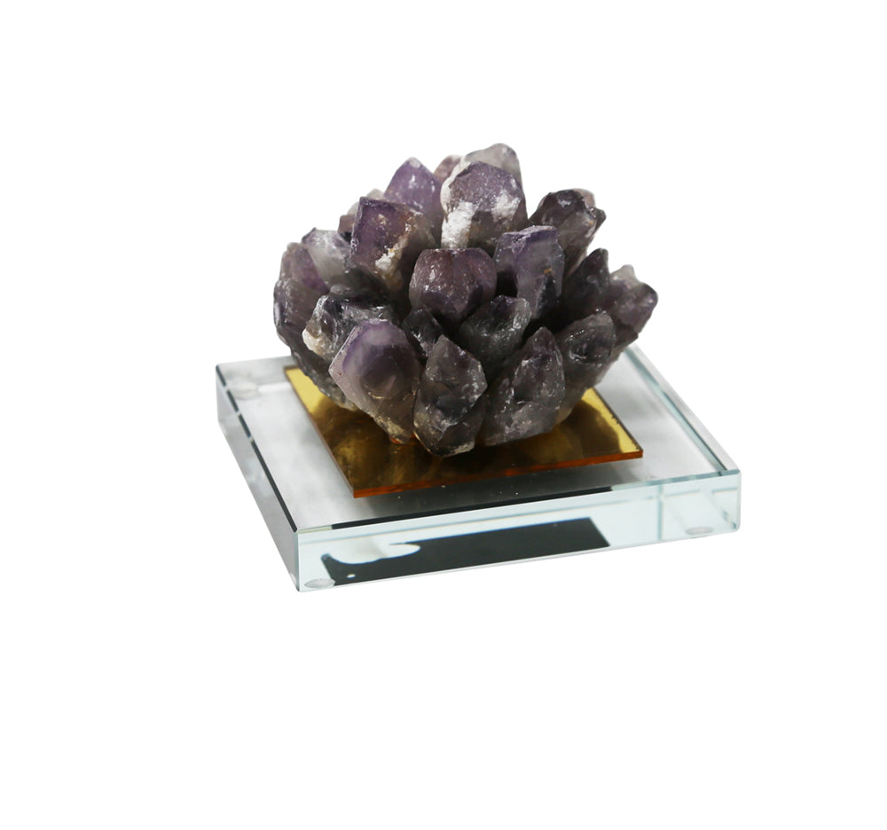 Amethyst Flower Decorative Tabletop, Purple
