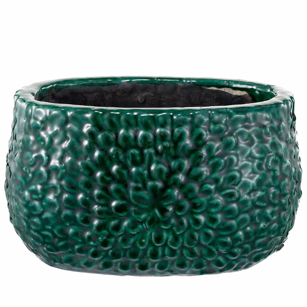 Aged Look Bangalore Planter In Green