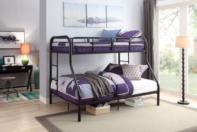 Twin/Full Bunk Bed, Black