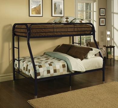 Twin/Full Bunk Bed, Black