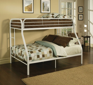 Twin/Full Bunk Bed, White
