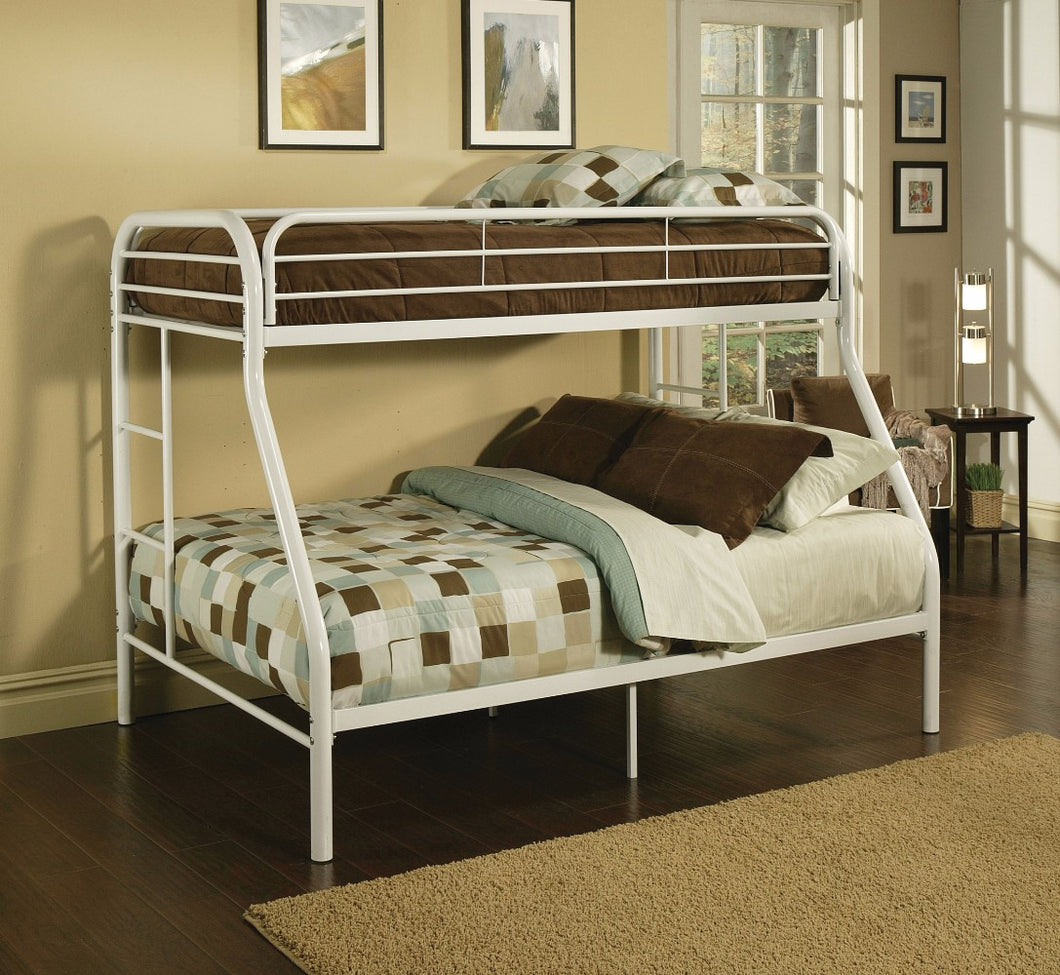Twin/Full Bunk Bed, White