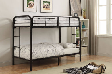 Twin/Twin Bunk Bed, Black