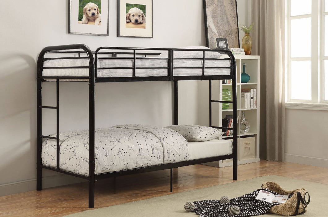Twin/Twin Bunk Bed, Black