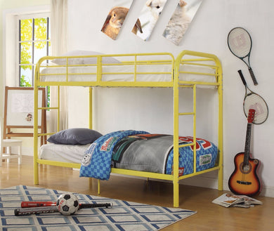 Twin/Twin Bunk Bed, Yellow