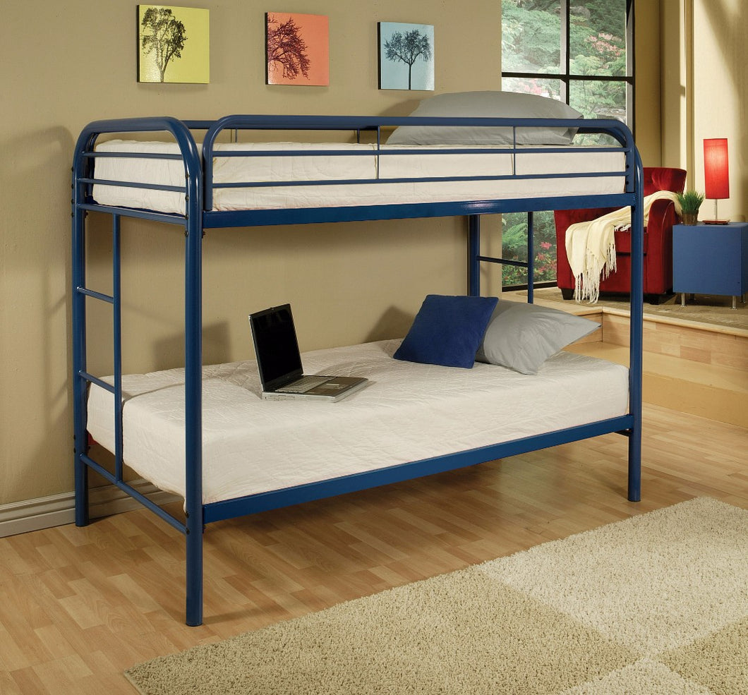 Twin/Twin Bunk Bed, Blue
