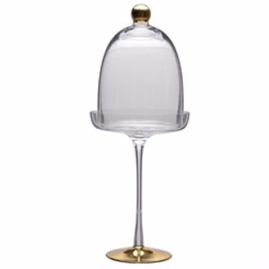 Well-designed Glass Pedestal Dome, Clear