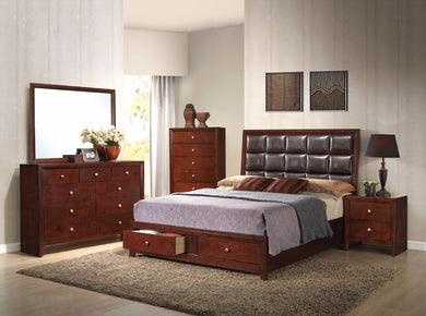 Well-designed Luxurious Queen Size Bed With Storage, Brown
