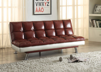 Trendy Adjustable Sofa  Dark Red