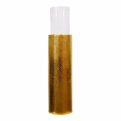 Amazing Aluminum Pillar Candle Holder, Gold