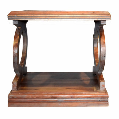 Transitional Style Sturdy Wooden Side Table, Brown