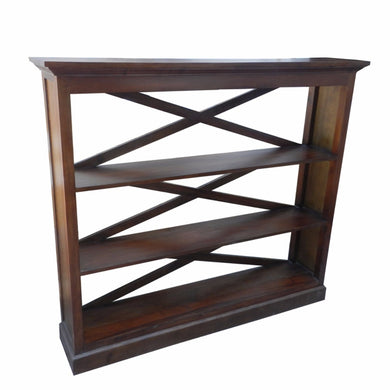Well-made Wooden Bookcase With 3 Open Shelves, Brown