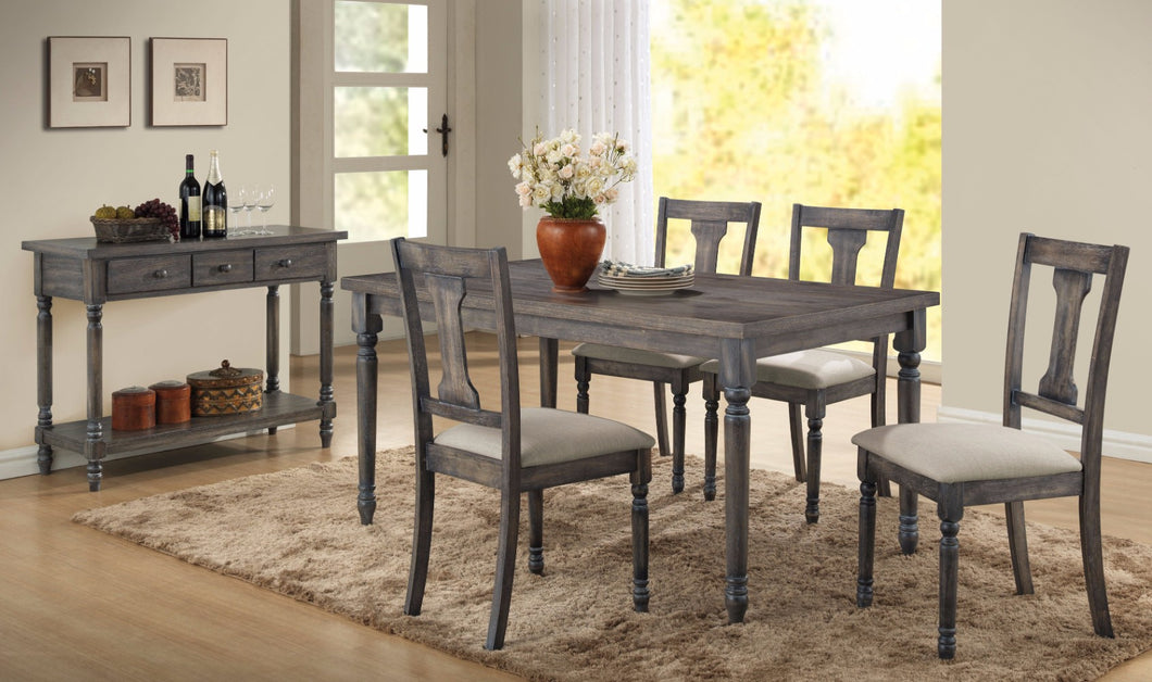 Weathered Lookinhg Dining Table, Gray