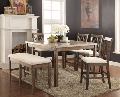 Amicable Counter Height Table, Brown
