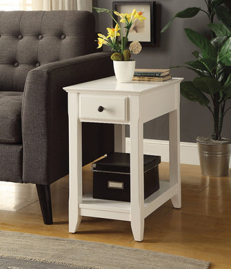 Affiable Side Table, White