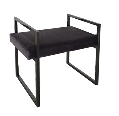 WELL DESIGNED LUSTROUS VANITY BENCH, BLACK