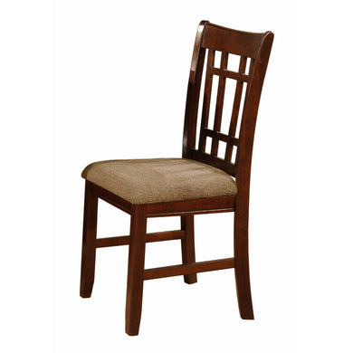 Stylishly Designed Solid Side Chair, Brown