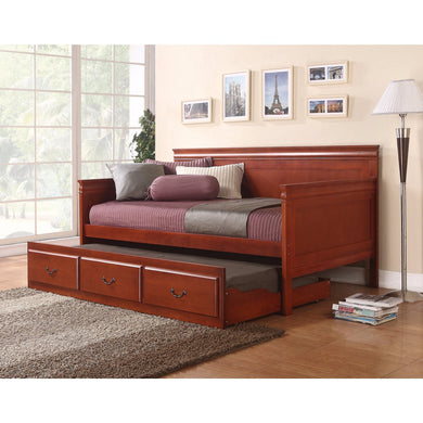 Antique Style Daybed With Trundle, Brown