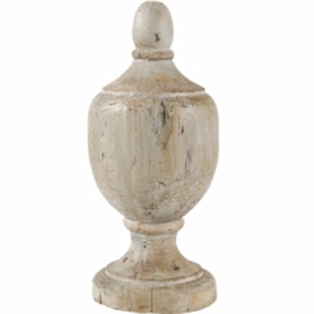 Traditional Finial Decorative Accent, Beige