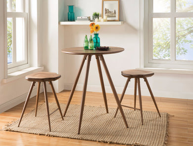 Amazing Counter Height Set, Oak Brown, 3 Piece Pack