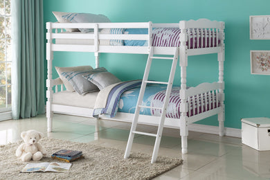 Twin/Twin Bunk Bed, White