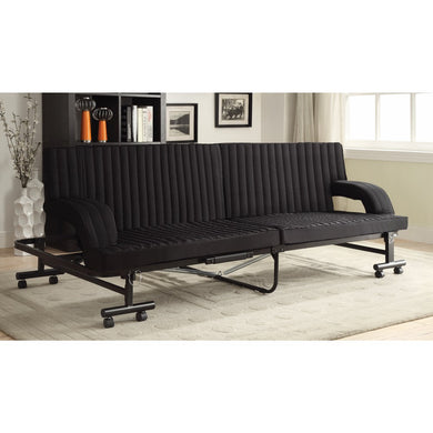Versatile Chaise/ Sofa Bed, Black