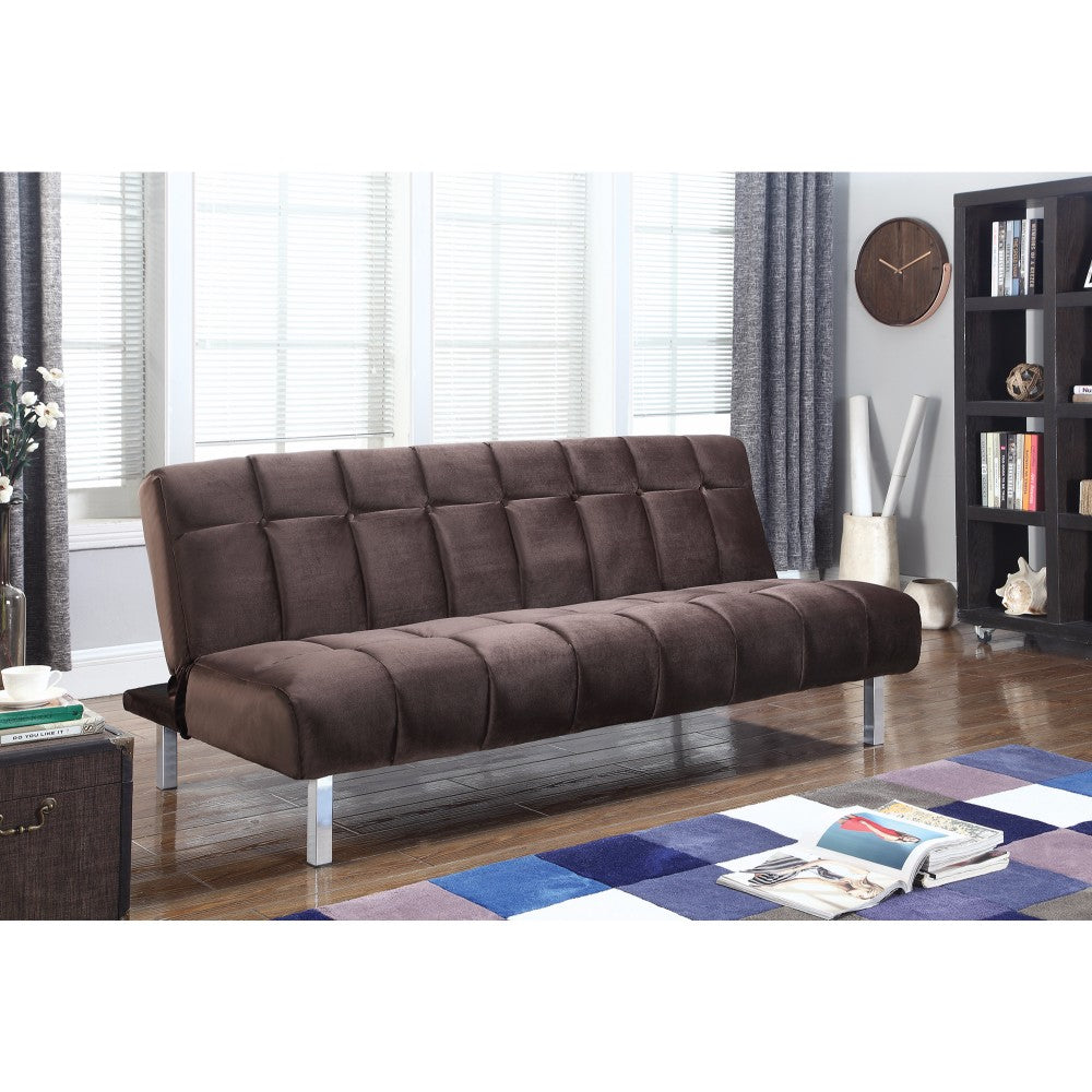 Trendy Modern Sofa Bed, Chocolate Brown