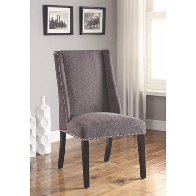 Suavely Styled Accent Chair, Gray, Set of 2