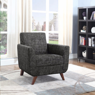Winsomely Compact Accent Chair, Dark Gray